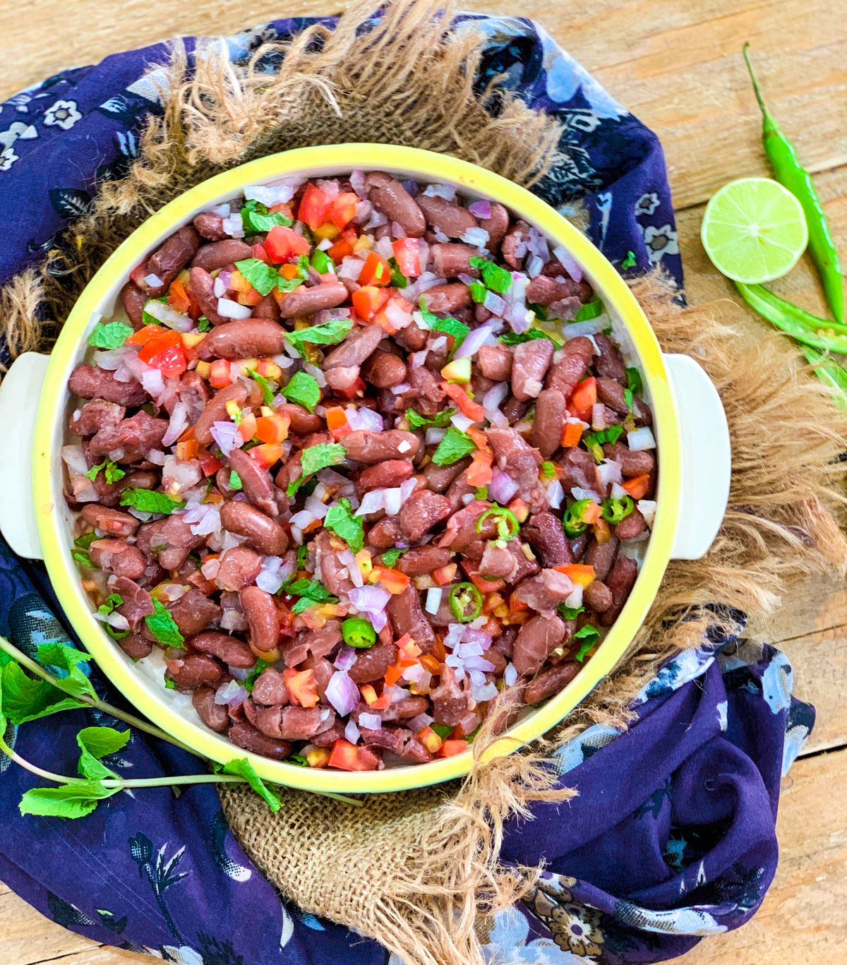 Protien Rich Rajma Salad bowl