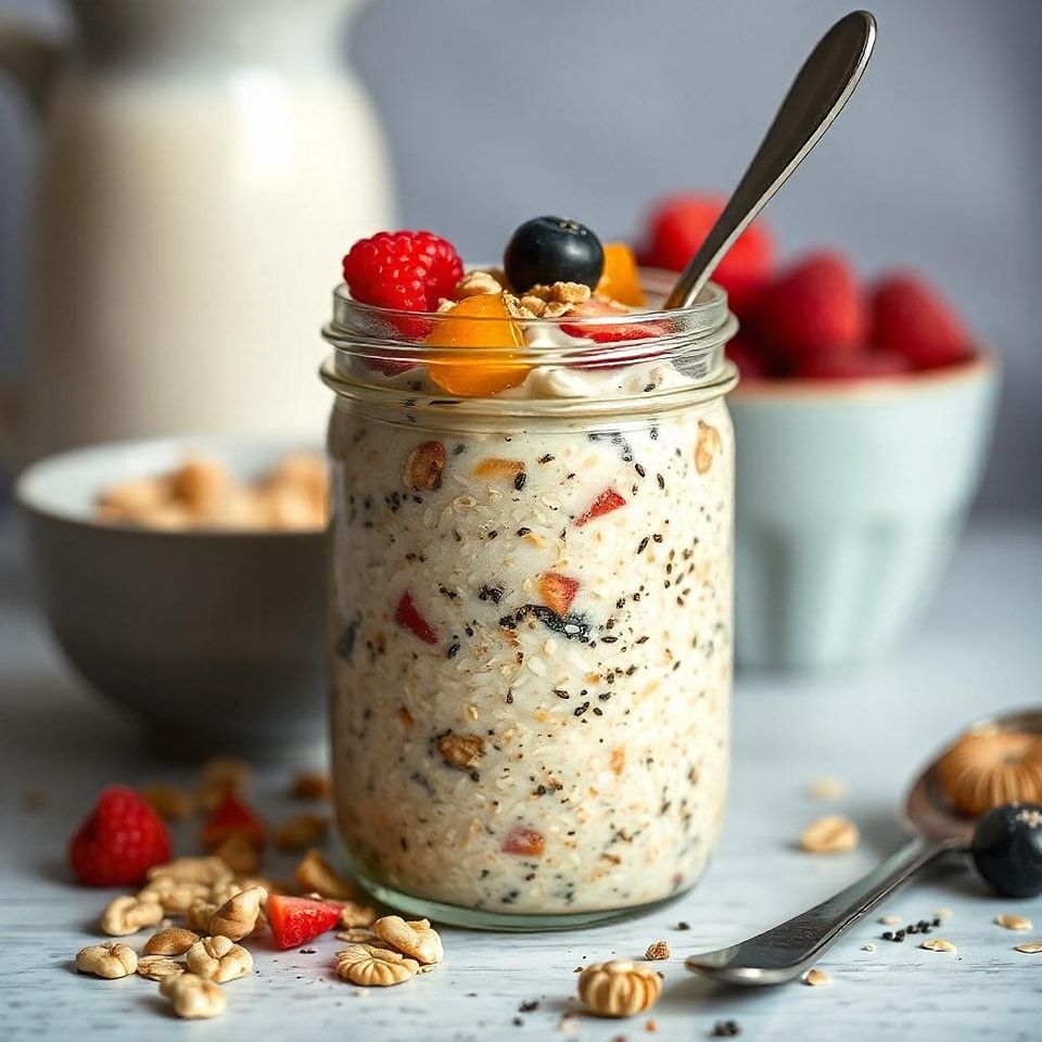 Dry Fruit Overnight Oats with Chia