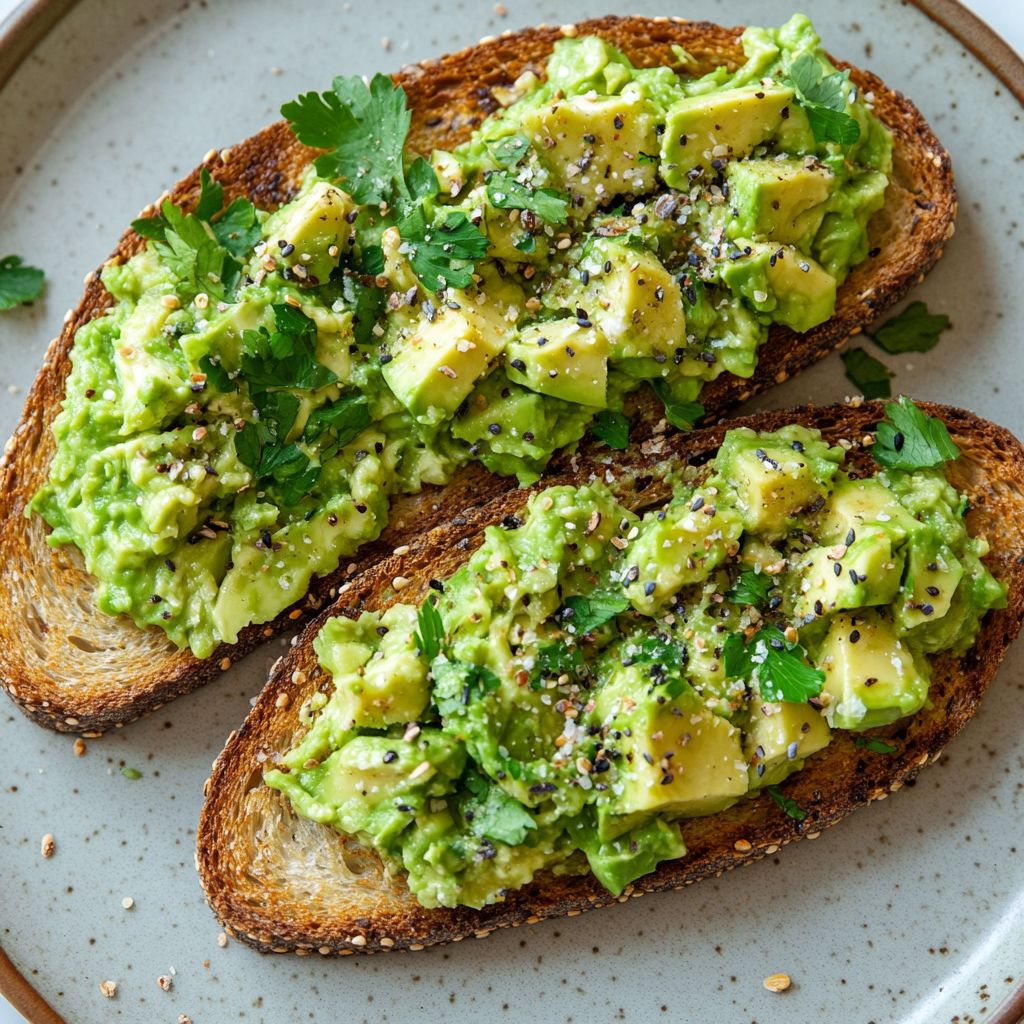 Creamy Avacado Toast with Nuts