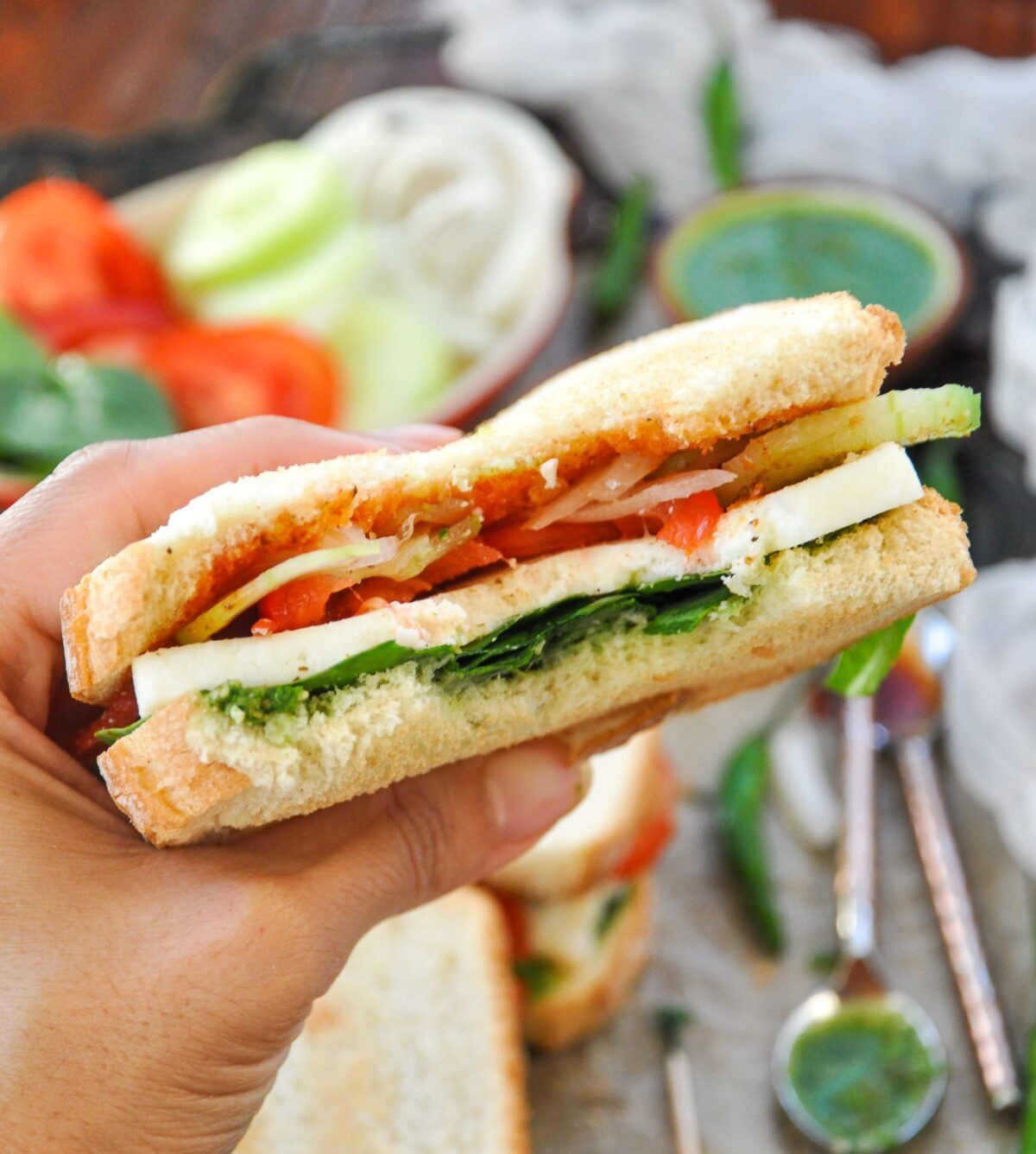 Panner Patty Sandwich