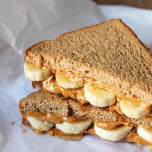 Peanut Butter banana Sandwich