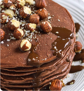 Chocolate Millet Pancakes